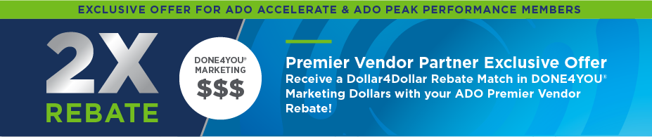 DOUBLE YOUR REBATE WITH PREMIER VENDOR PARTNERS